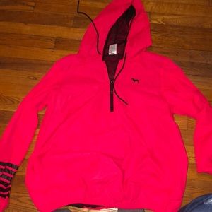 Track hooded jacket